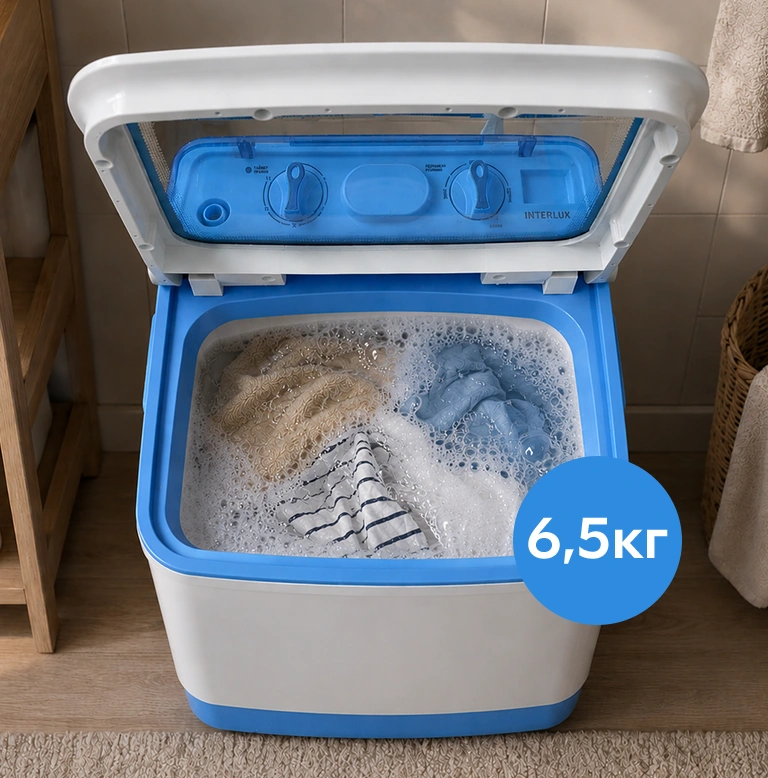 Полуавтомат INTERLUX ISWM-4060BB с загрузкой до 6,5 кг