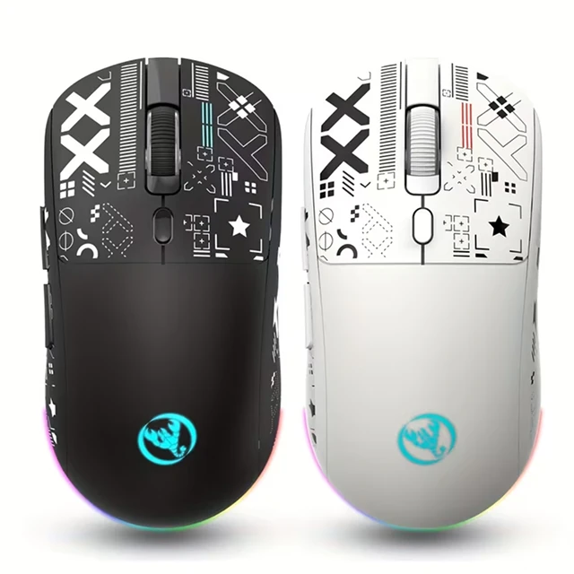Игровая аккумуляторная мышка HXSJ T90 в двух вариантах цвета