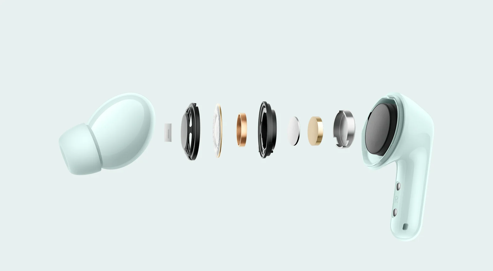 Дводрайверна акустична архітектура Redmi Buds 6