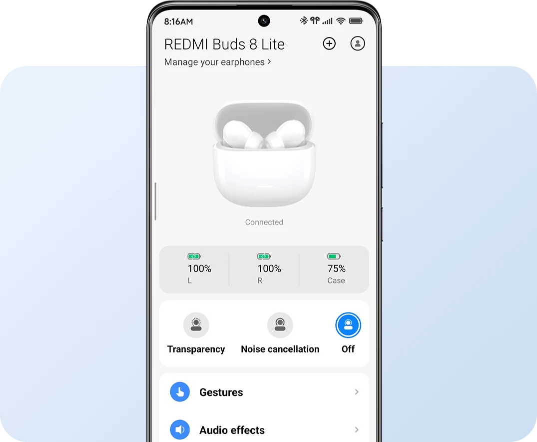 Приложение Xiaomi Earbuds