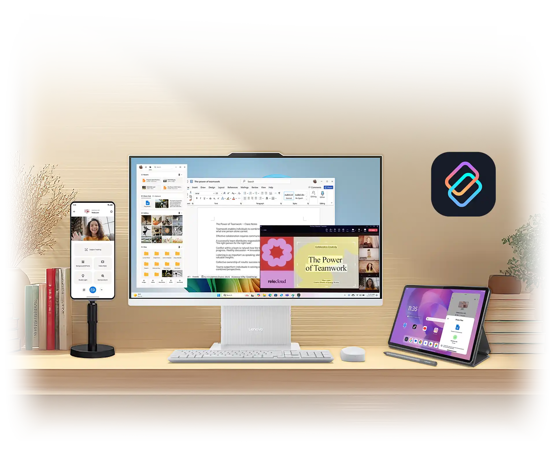 Монитор, смартфон и планшет, объединённые функцией Smart Connect