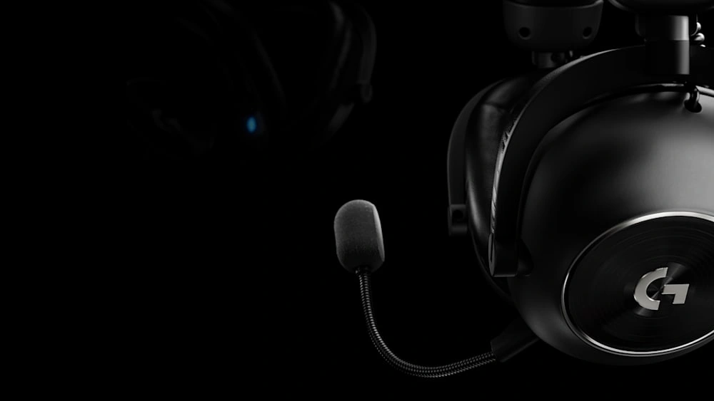 Съёмный микрофон гарнитуры Logitech G PRO X 2 крупным планом