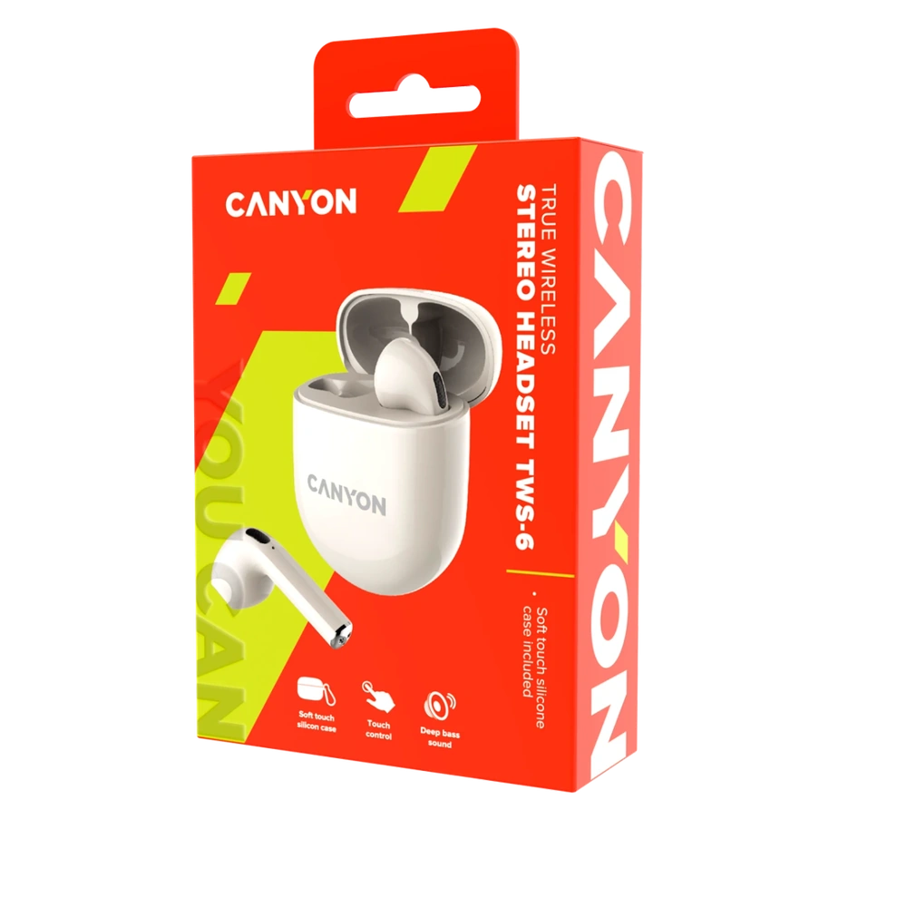 Навушники Canyon TWS-6 Beige
