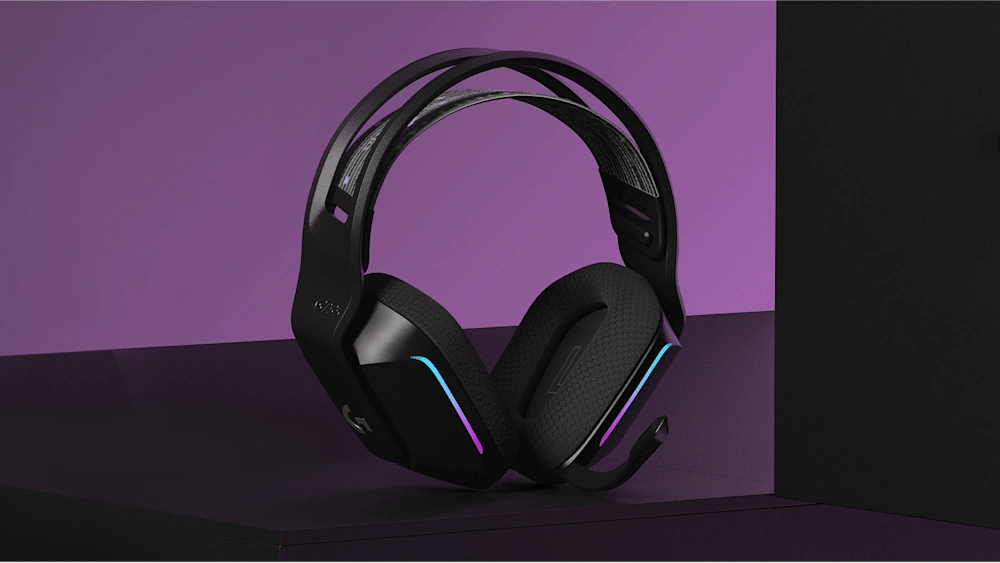 Чёрная гарнитура Logitech G733