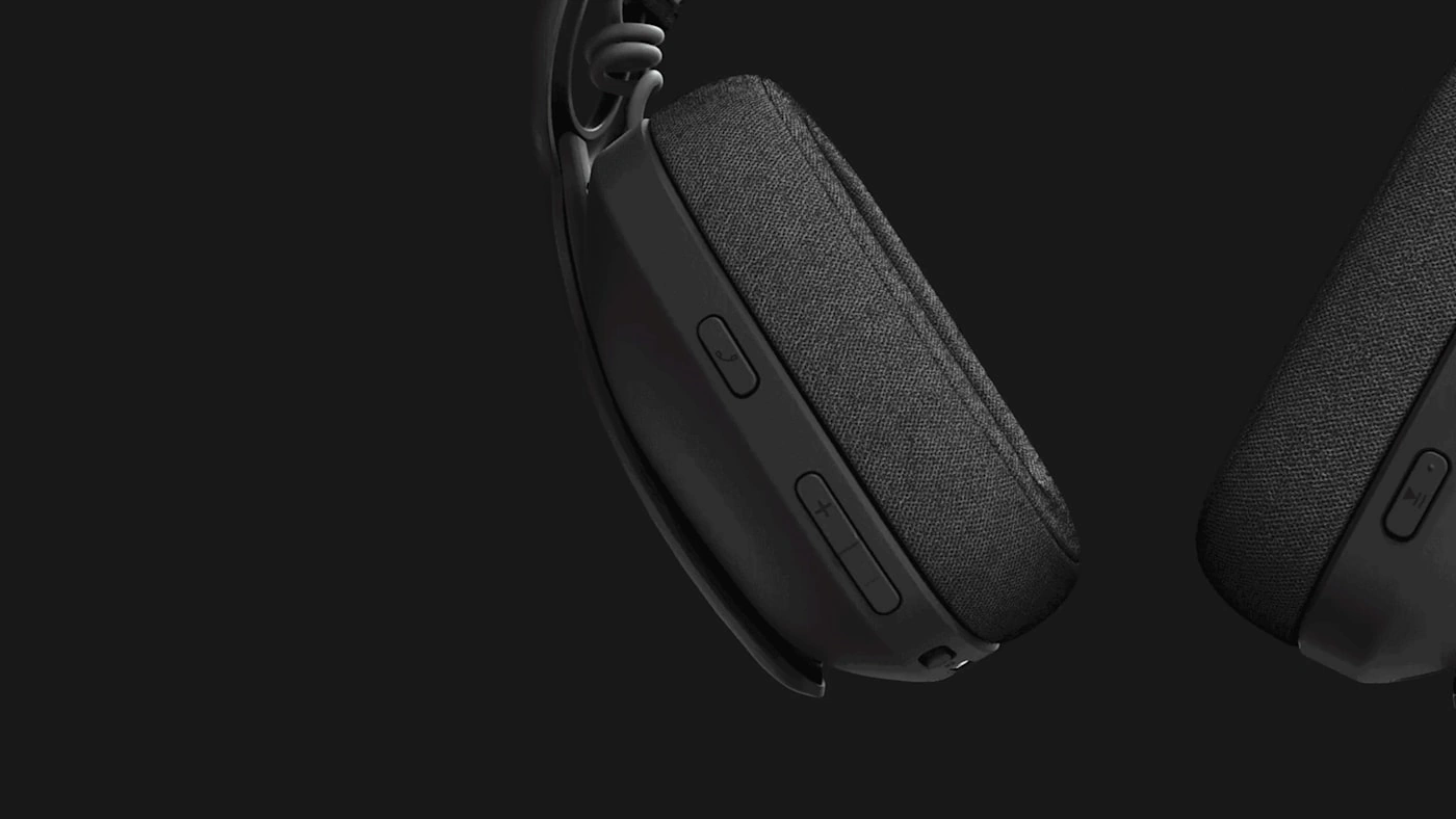 Амбушур навушників Logitech Zone Vibe 100 крупним планом