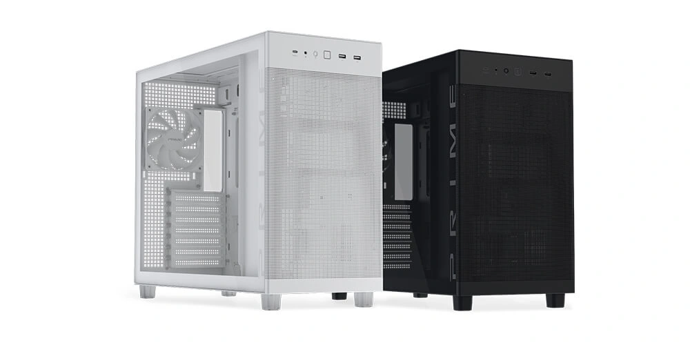 Чёрная и белая версии корпуса ASUS Prime AP303