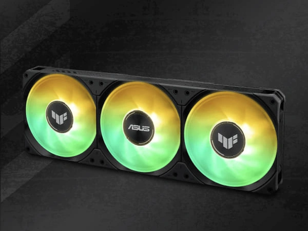 Попередньо встановлені ARGB-вентилятори TUF Gaming LC III 360 ARGB LCD