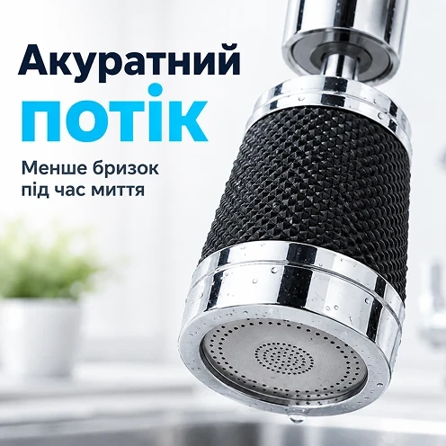 Аккуратный поток воды без образования брызг