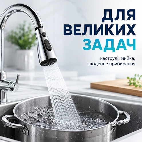 Эффективная очистка больших кастрюль и глубоких сковород