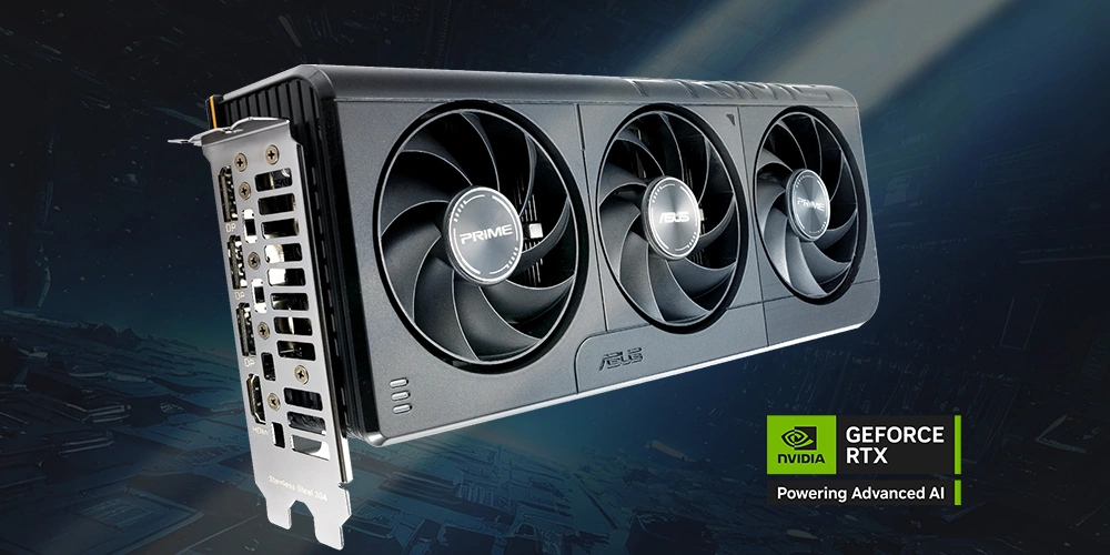 ASUS Prime GeForce RTX 5060 OC Edition 8GB GDDR7 — общий вид видеокарты