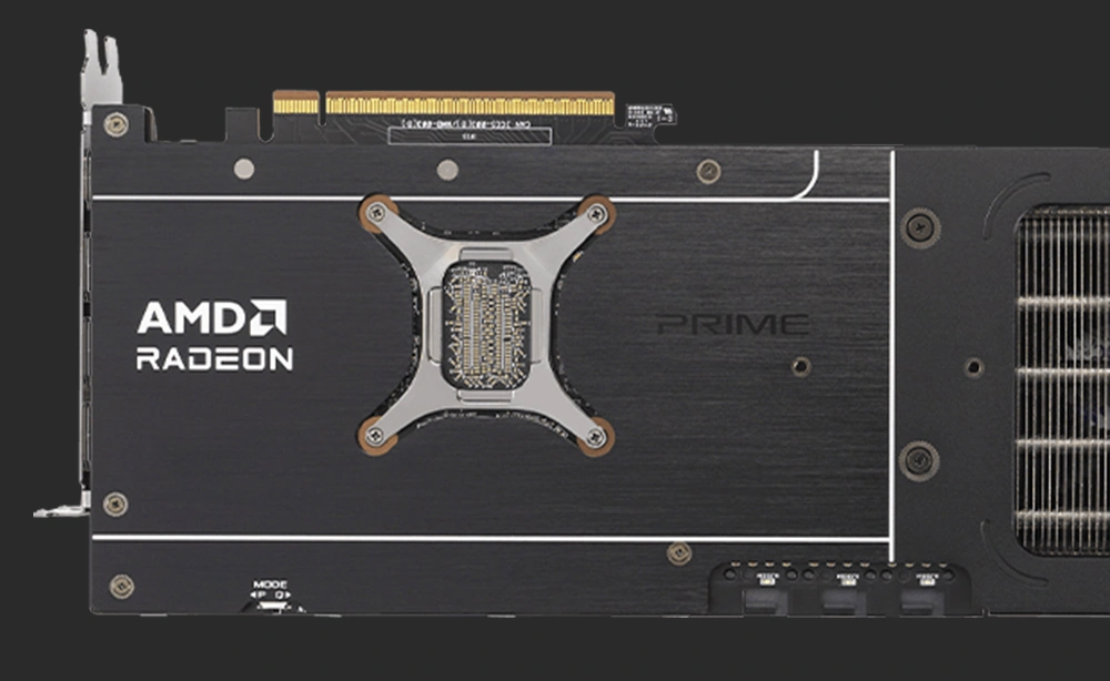 Усиливающая пластина видеокарты ASUS Prime Radeon RX 9070 XT