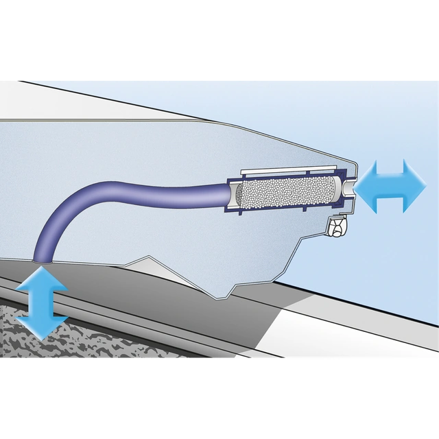 Схема уплотнения крышки морозильного ларя Liebherr с системой StopFrost