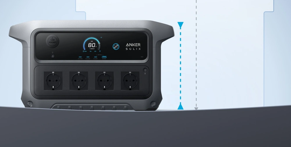 Компактный корпус зарядной станции Anker SOLIX C2000 Gen 2