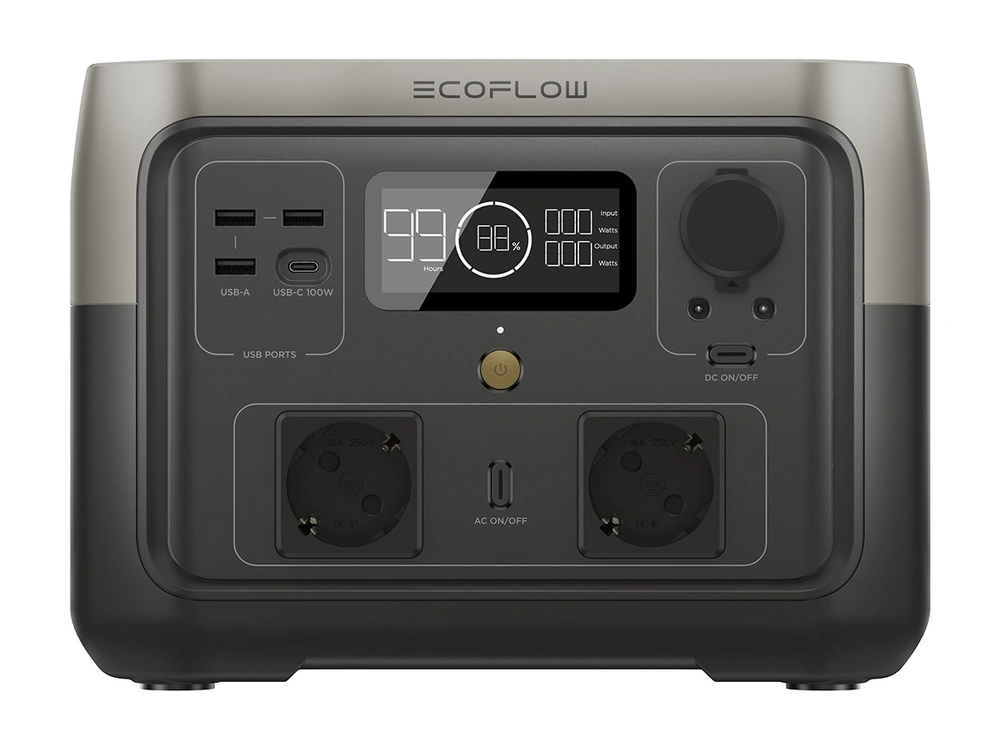 Зарядная станция EcoFlow RIVER 2 Max с двумя розетками 220 В