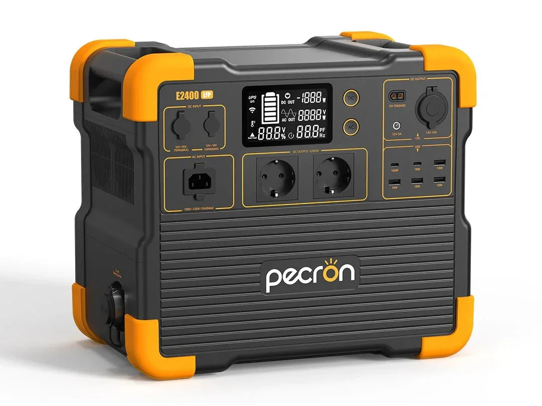 Передняя панель зарядной станции Pecron E2400LFP