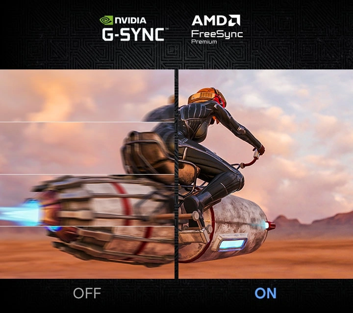 Сумісність із NVIDIA G-Sync та AMD FreeSync Premium