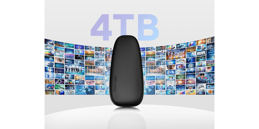 ASUS Cobble з написом 4TB на передній панелі
