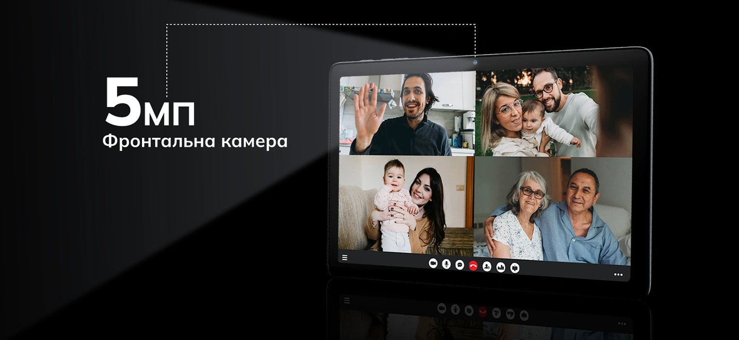Фронтальная камера 5 Мп и видеозвонок на планшете