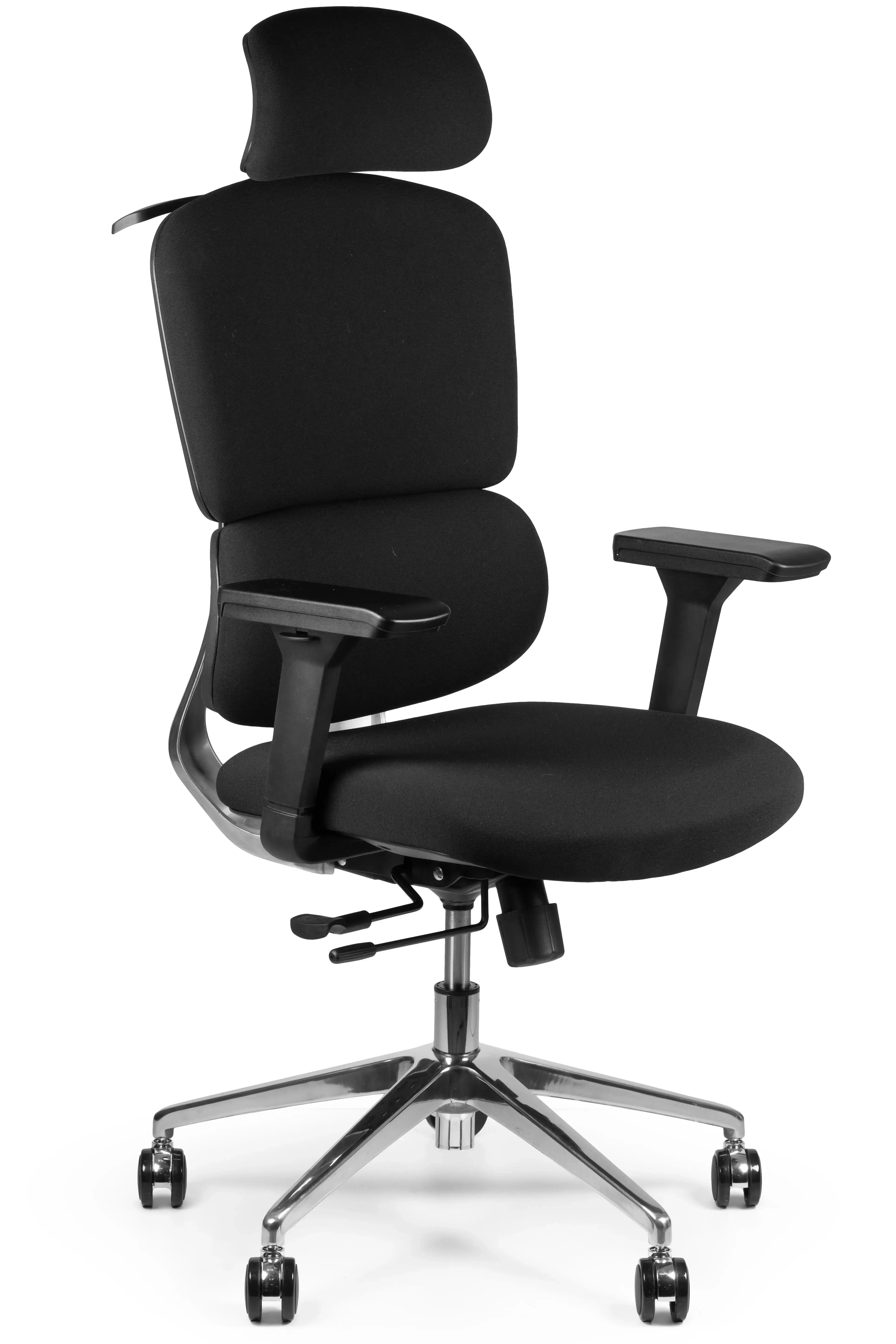 Кресло руководителя Barsky ECO Black Slider G-13 на белом фоне