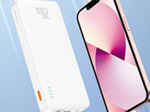 Baseus Airpow 20000 заряджає смартфон кабелем USB-C