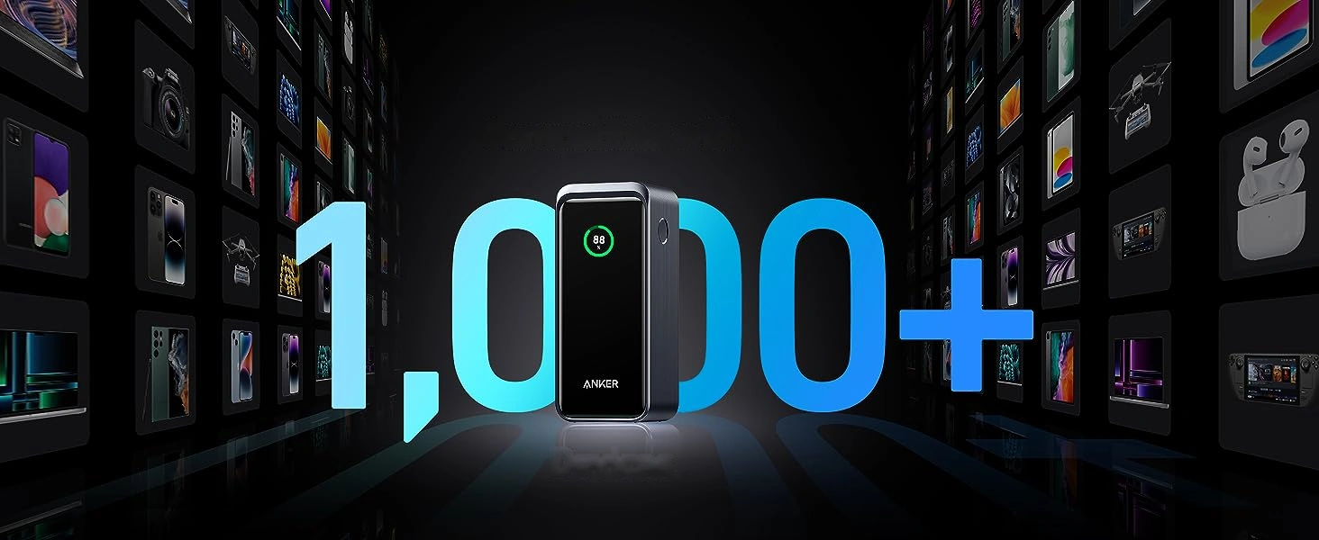 Повербанк Anker Prime серед сумісних смартфонів, планшетів і навушників