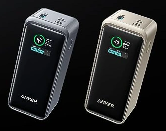 Повербанки Anker Prime 20 000 мА·год у сірому та бежевому корпусі