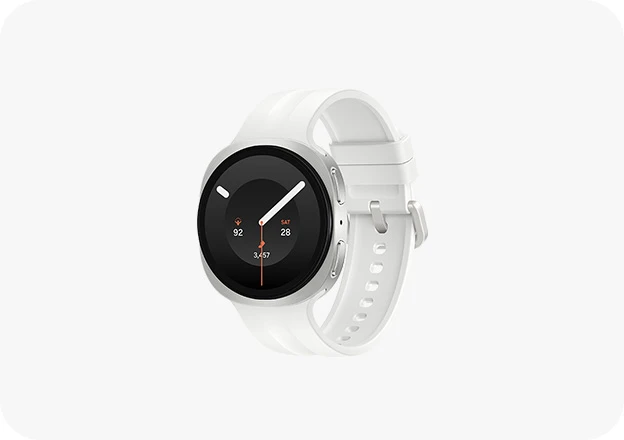 Galaxy Watch9 в білому кольорі.
