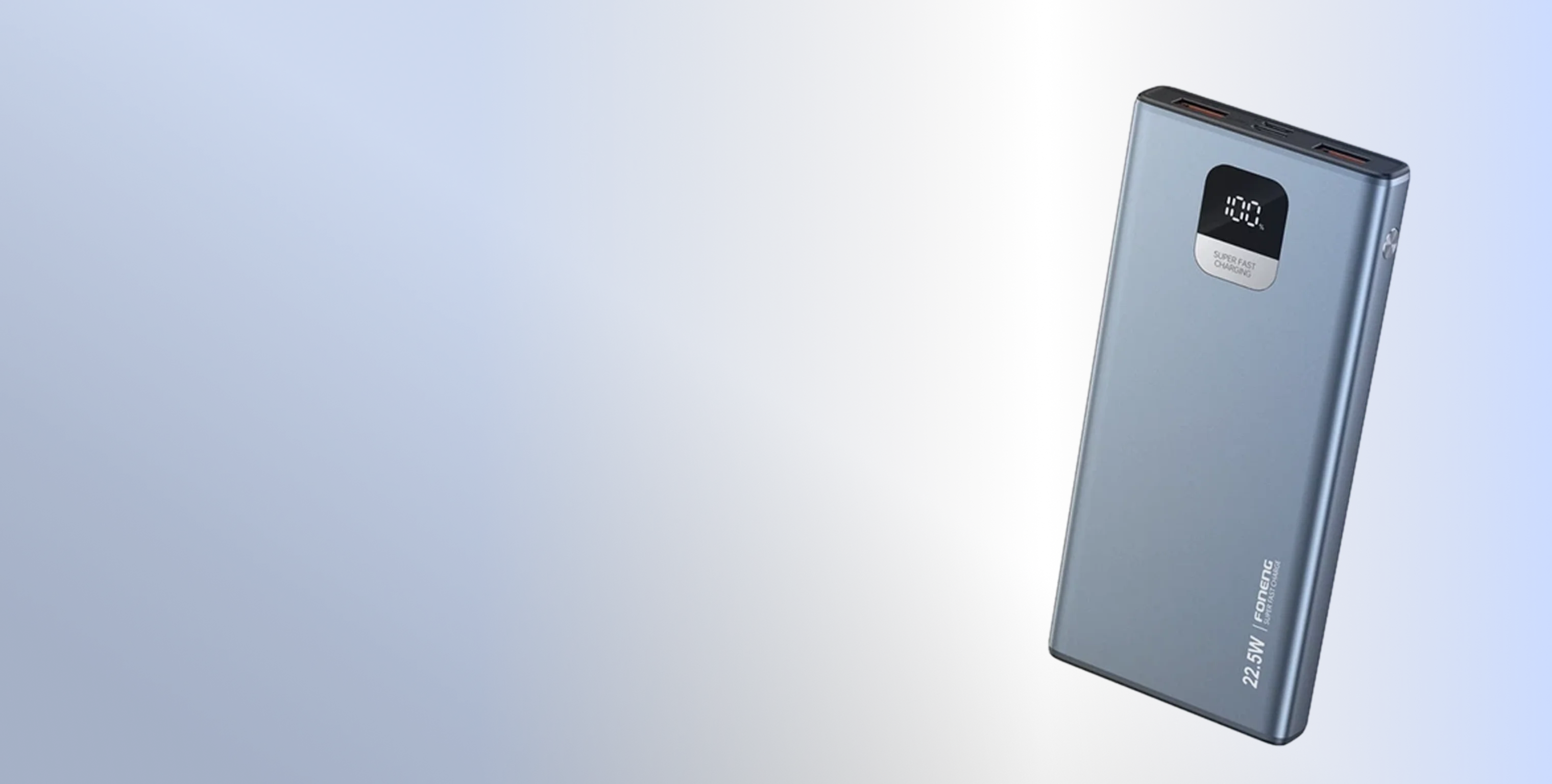Портативный повербанк Foneng GT100 10000 mAh 22.5W с цифровым дисплеем
