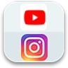 Пиктограммы YouTube и Instagram