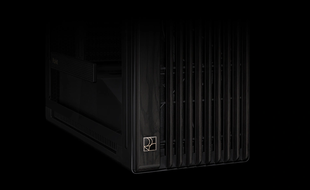 Передня панель корпусу ProArt PA602 Wood Edition, виготовлена з дерева