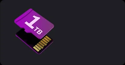 Поддержка карт памяти microSD до 1 ТБ
