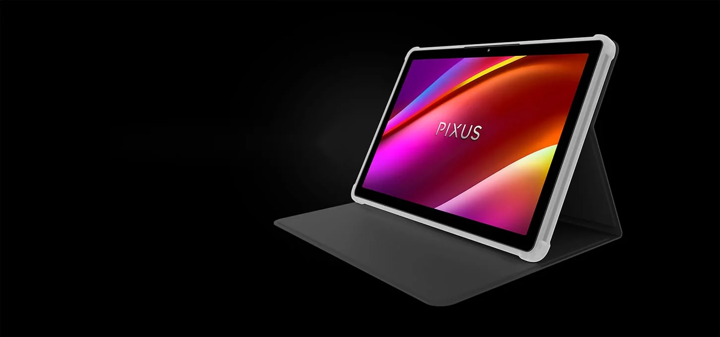 Фирменный чехол-обложка для планшета Pixus Loga — планшет на подставке