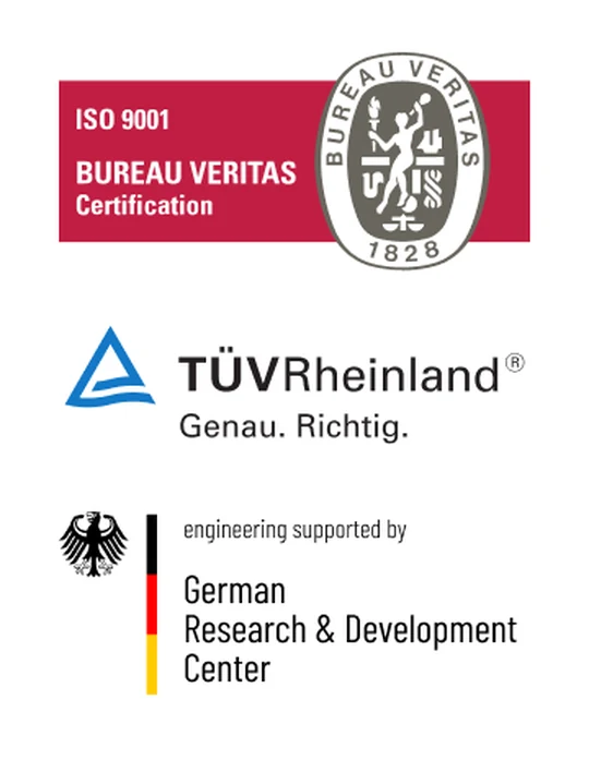 Veritas, TÜV Rheinland, engineering supported by German Research & Development Center