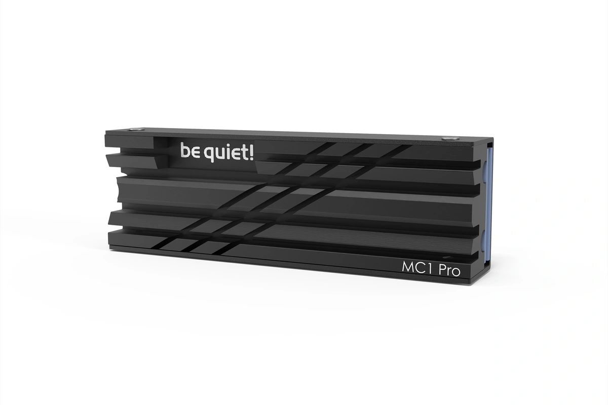 Радіатор для M.2 SSD be quiet! MC1 Pro на білому тлі