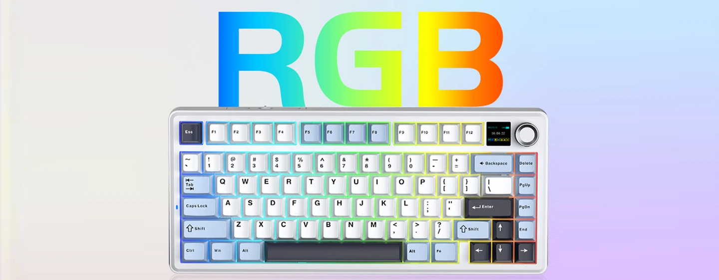 Механическая клавиатура AULA F75 MAX с RGB-подсветкой