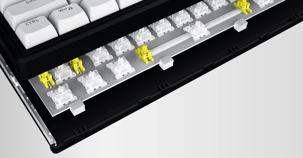 Внутрішня конструкція Gasket Mount клавіатури HATOR Skyfall 80 MAG Ultra 8K