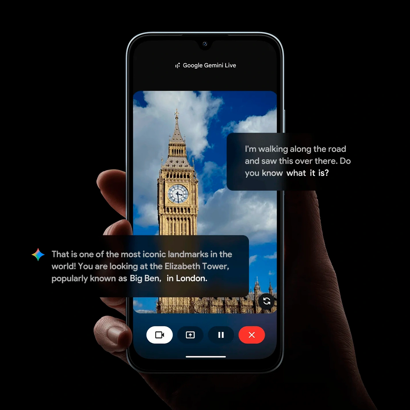 Google Gemini на экране смартфона