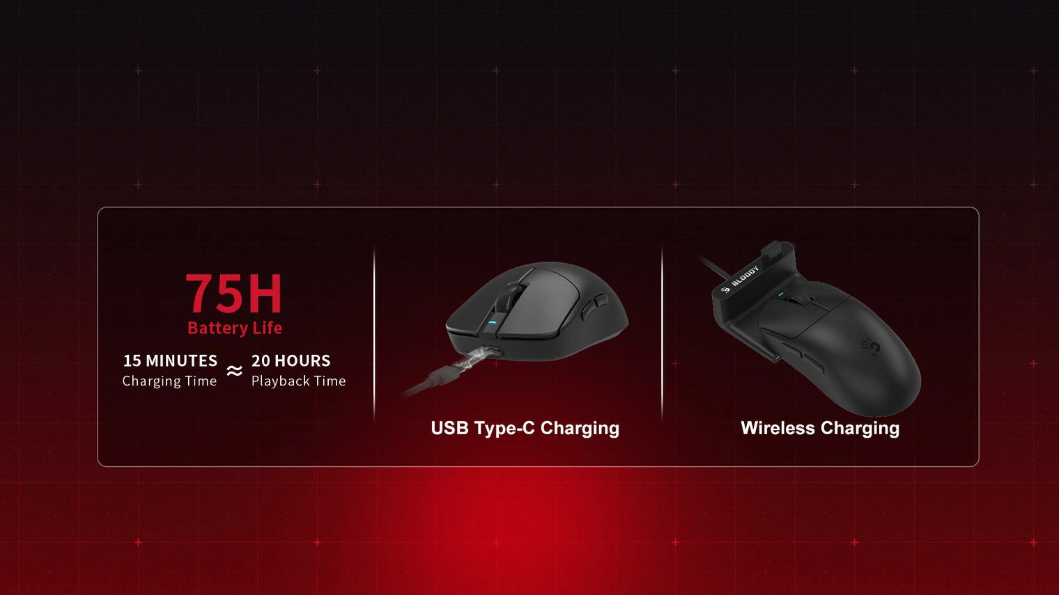 Мышь A4Tech Bloody R77 Ultra Dock на зарядной док-станции
