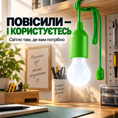 Простое размещение светильника в любом месте