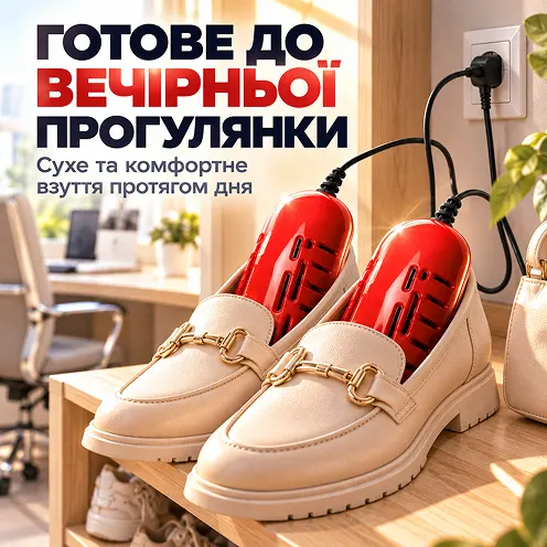 Сухая и комфортная обувь в течение дня, готовая к вечерней прогулке