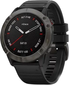 Спортивные часы Garmin Fenix 6X Sapphire Carbon Gray DLC with Black Band (010-02157-11)