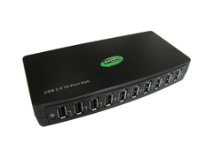 USB-хаб STLab USB 2.0 10 портов с БП 4А/5В (U-500)