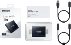 【美品】Samsung Portable SSD T5 1TB SSD диск Samsung Portable T5 1TB USB 3.1 Type-C V-NAND TLC
