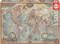 Пазл Educa Политическая карта мира 1500 элементов (16005)