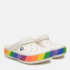 rainbow block crocs