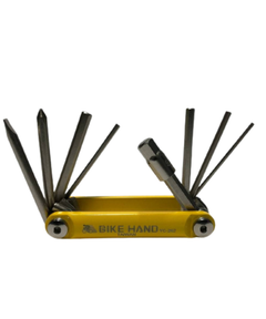 Набор шестигранников, мультитул BikeHand YC-262 желтый