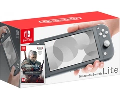 Nintendo Switch Lite Gray + Игра The Witcher 3: Wild Hunt Complete