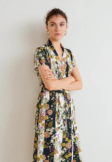 Mango floral hot sale vintage dress