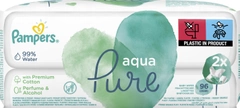 Детские влажные салфетки Pampers Aqua Pure 2x48 шт (8001090603357)