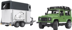 Игрушка Bruder Джип Land Rover Defender с прицепом и лошадкой M1:16 (02592)